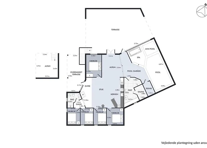 Сasa de vacaciones Spacious And Inviting Pool House With Spa, Sauna, Rooftop Terrace And For The Whole Family Just 300 Metres From The Water And Close To *