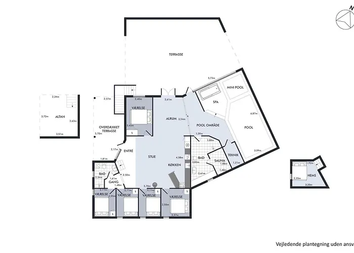 Сasa de vacaciones Spacious And Inviting Pool House With Spa, Sauna, Rooftop Terrace And For The Whole Family Just 300 Metres From The Water And Close To Ebeltoft